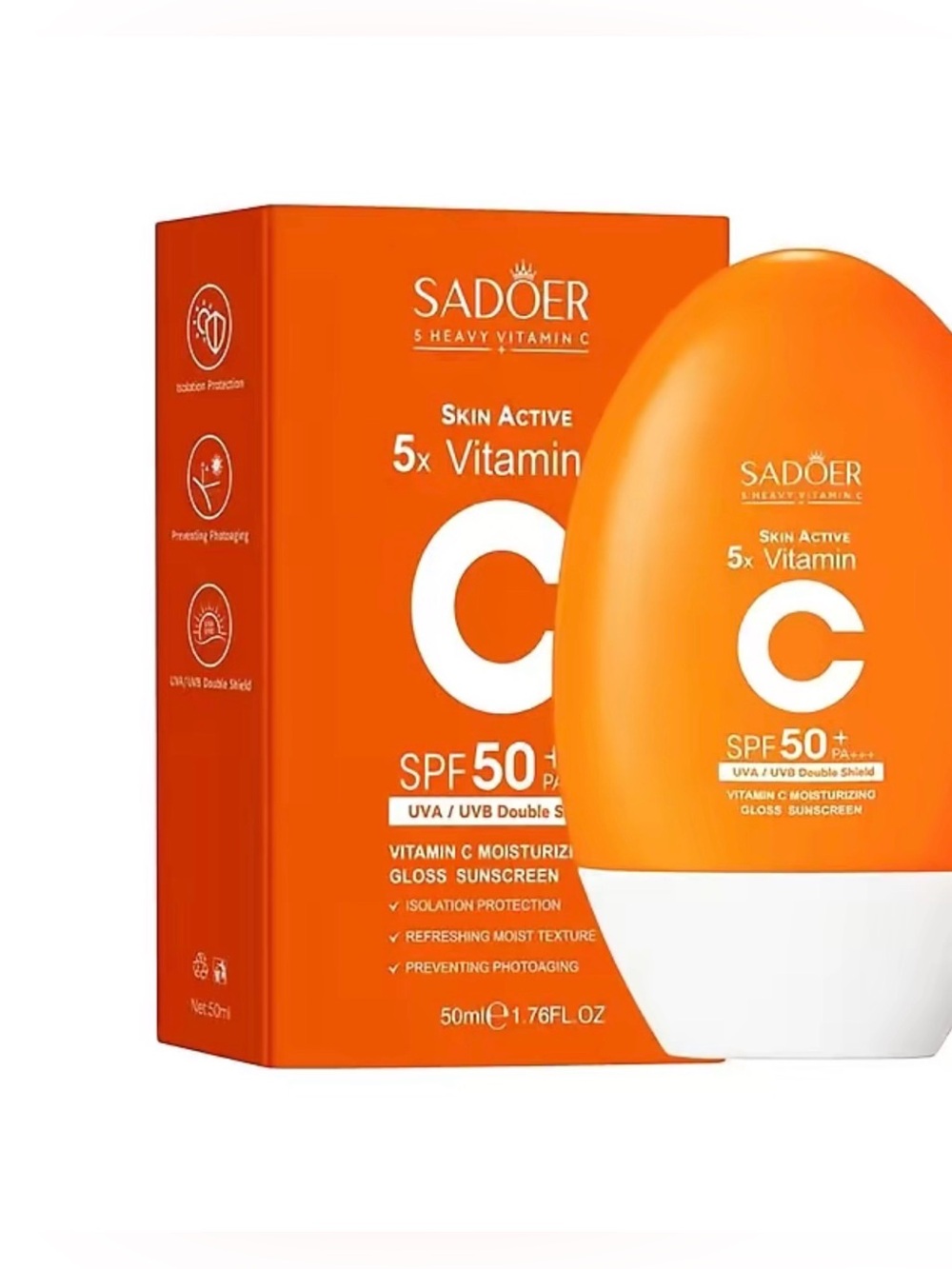 (UNISEX) SADOER - SKIN ACTIVE 5x VITAMIN SPF 50 SUNSCREEN